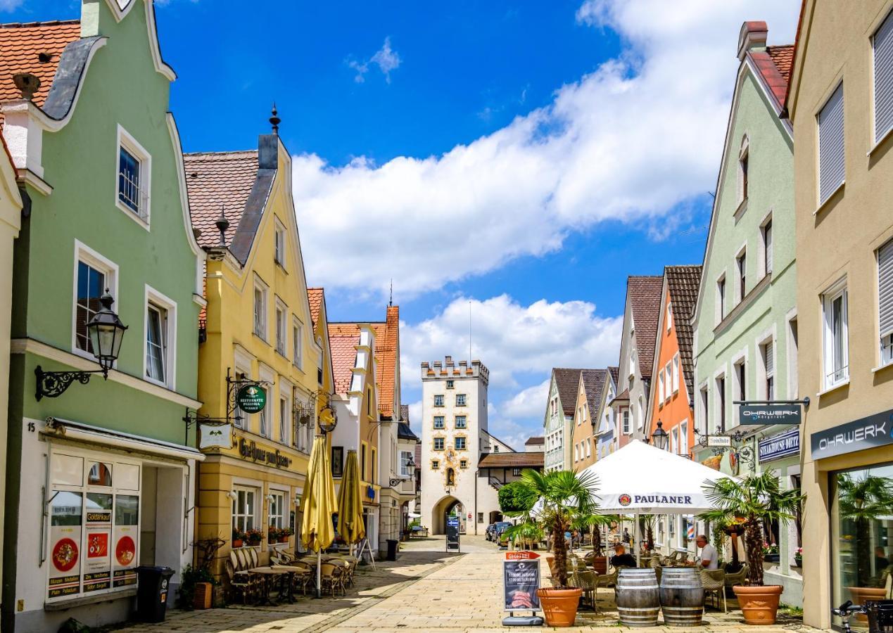 Moderne Wohnung mit sonniger Terrasse Mindelheim Exterior foto